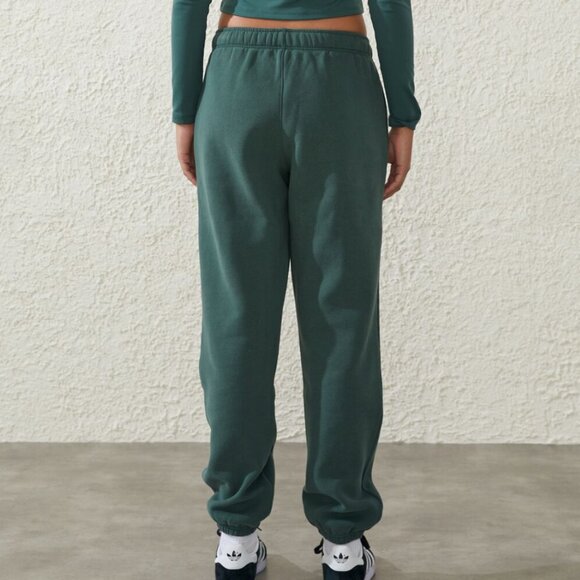 COTTON ON - Classic Fleece Sweatpants Green - Size Small - Picture 2 of 4
